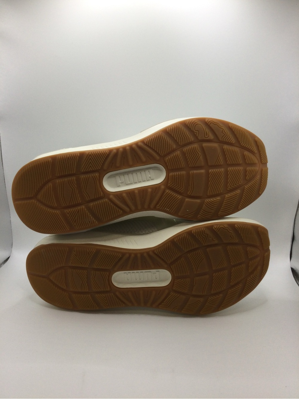Puma White Knit Slip-On Sneakers with Gum Outsole - Picture 7 of 8